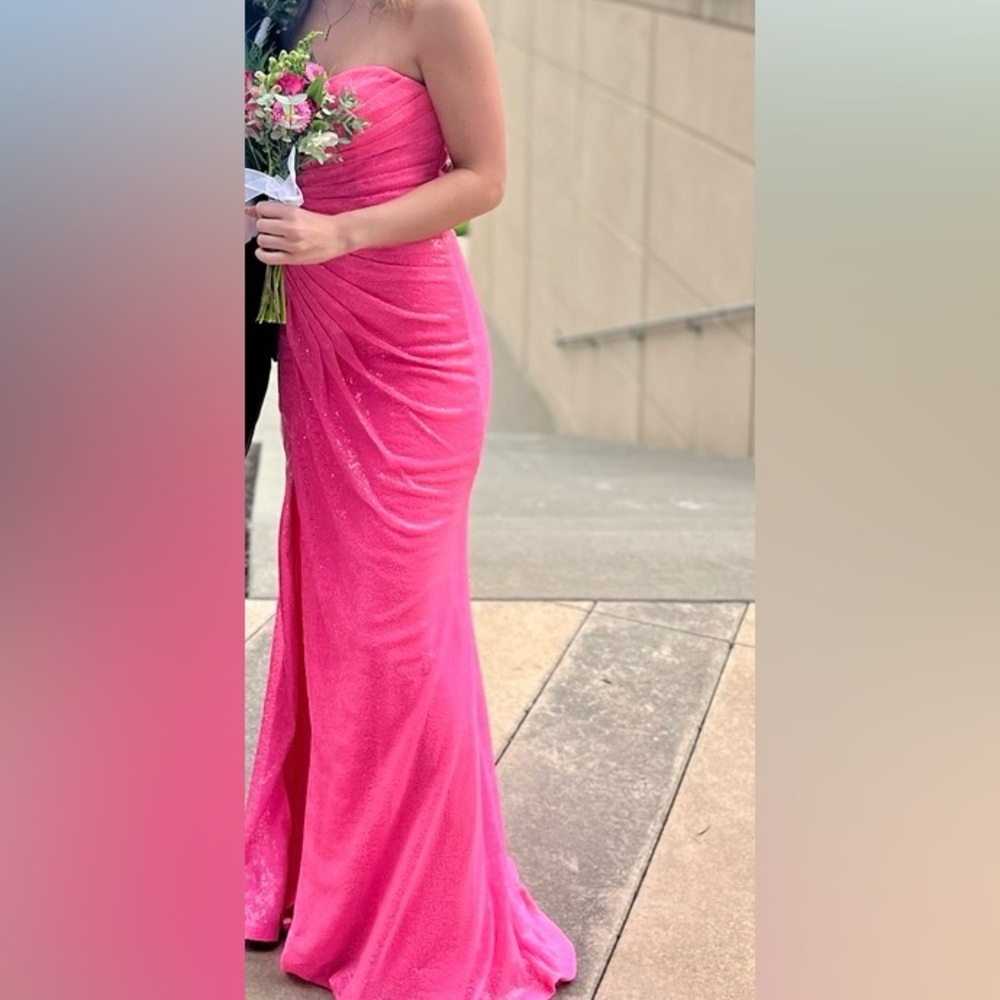 Blondie Nites Pink Prom Dress